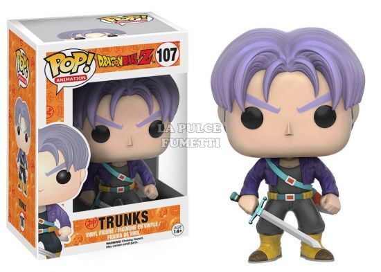 DRAGON BALL Z: TRUNKS -- VINYL FIGURE #   107 - POP FUNKO 